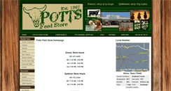 Desktop Screenshot of pottsfeedstore.com